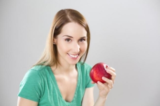 Pomme Santé Femme Fille Diète Repas Collation