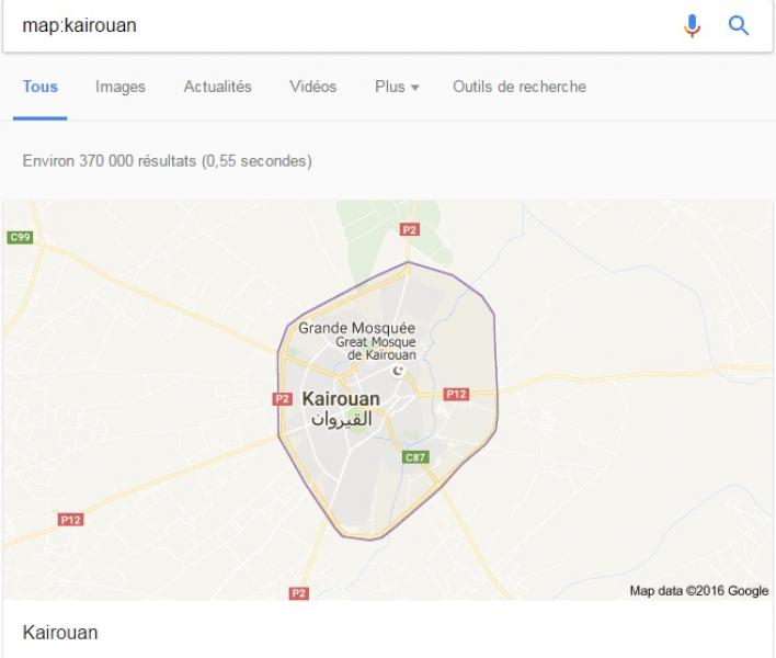 Map localité kairouan recherche Google